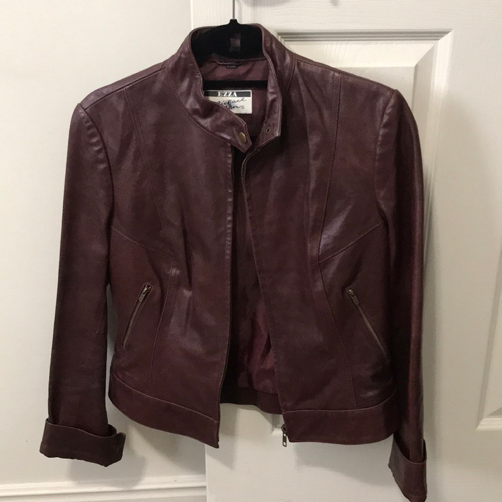 Genuine leather Michael Hoban jacket